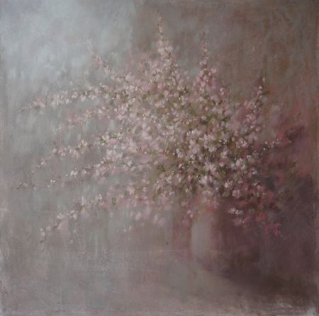 Катя Тетто (Авторская графика - 
                  60 x 60 см) Розобвый букет