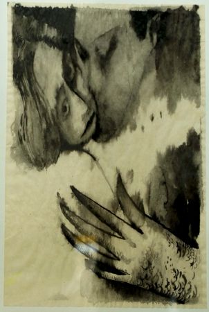 Олеся Лавриненко (Графика печатная - 
                  21 x 30 см) Из серии "Space for escape"
