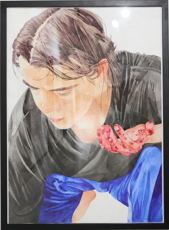 Людмила Константинова (Авторская графика - 
                  50 x 70 см) Клюквенный соус