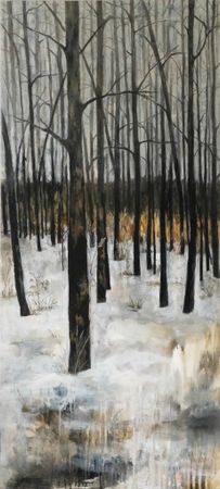 Валерия Данилина (Картина, живопись - 
                  50 x 110 см) Проталины