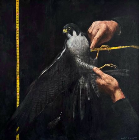 Лера Стонт (Картина, живопись - 
                  90 x 90 см) Замеры