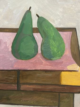 Александра Бурмистрова (Авторская графика - 
                  40 x 30 см) Три груши