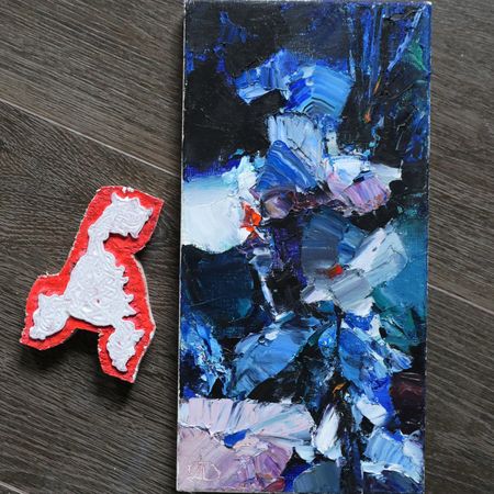 Данил Даниловский (Картина, живопись - 
                  20 x 40 см) Каменные цветы