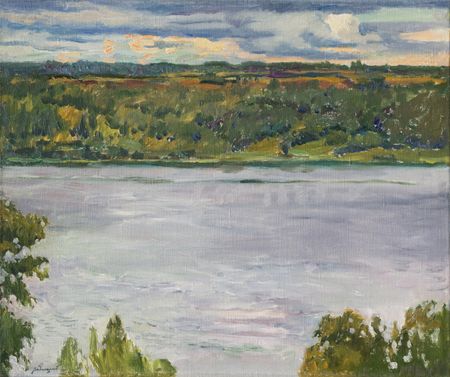 Николай Водолазский (Картина, живопись - 
                  60 x 50 см) Красивый день на Волге