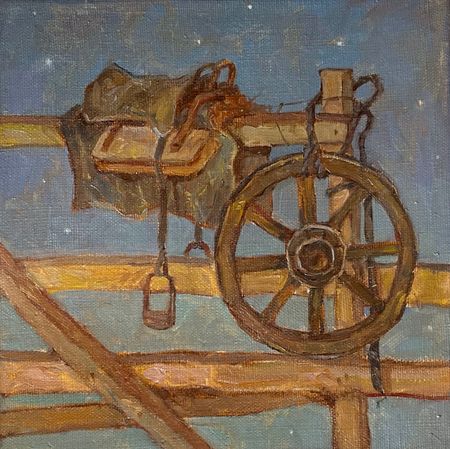 Залифа Хибатова (Картина, живопись - 
                  20 x 20 см) Воспоминания