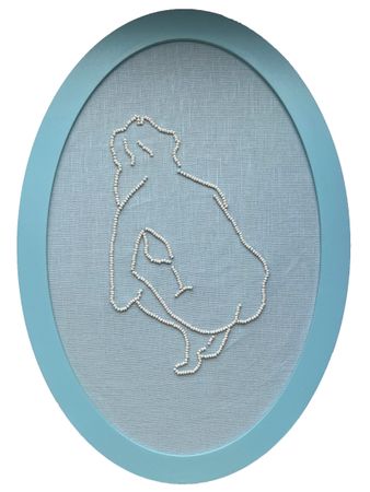 Юлия Шабанова (Вышивка - 
                  24 x 34 см) Очарование линий