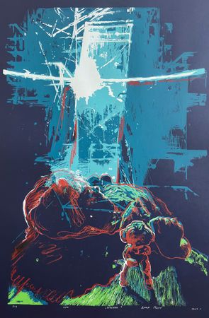 Дарья Мазур (Графика печатная - 
                  57 x 84 см) Вспышка