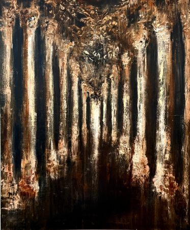 Белла Новинькова (Картина, живопись - 
                  100 x 120 см) Переход. По ту сторону времени