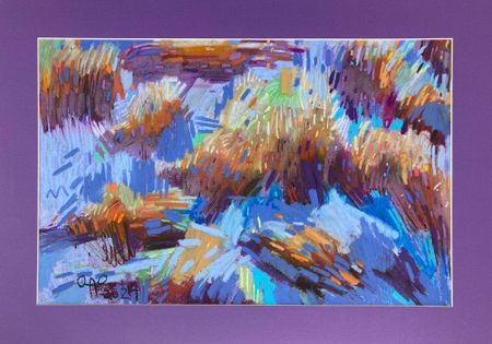 Олег Агафонов (Авторская графика - 
                  61 x 43 см) Динамика небесной материи