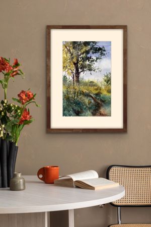 Жанна Губина (Авторская графика - 
                  30 x 45 см) Дуб