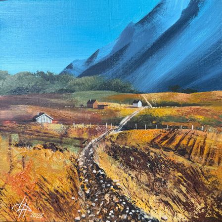Динара Хёртнагль (Картина, живопись - 
                  30 x 30 см) Поле