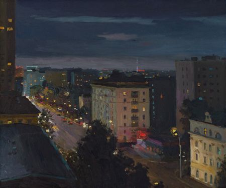 Николай Водолазский (Картина, живопись - 
                  60 x 50 см) Московский вечер