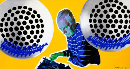 Марсель Ялалов (Картина, живопись - 
                  170 x 90 см) Radioman