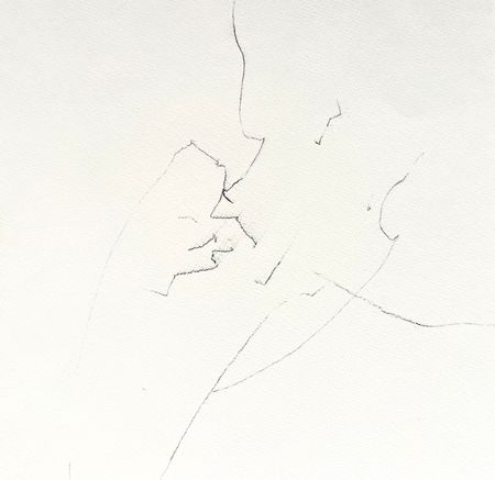 Екатерина Лаптева (Авторская графика - 
                  39 x 39 см) Разговор с ветром 2