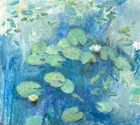 Екатерина Потапова (Картина, живопись - 
                  50 x 45 см) Кувшинки