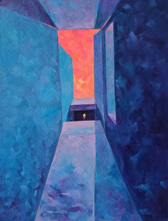 Александр Буданов (Авторская графика - 
                  30 x 40 см) Абстракция 109