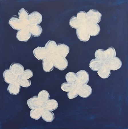 Саша Робинсон (Картина, живопись - 
                  60 x 60 см) Танцующие облака на голубом поле