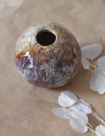 Ольга Дейн (Скульптура - 
                  12 x 12 см) Ваза "Шепот" №4