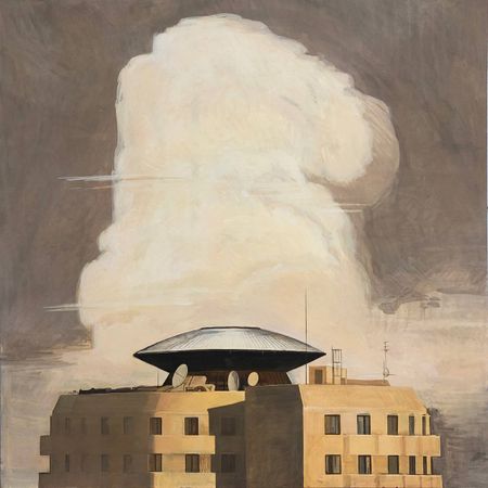 Ирина Зюськина (Картина, живопись - 
                  90 x 90 см) Око. Институт микрохирургии глаза
