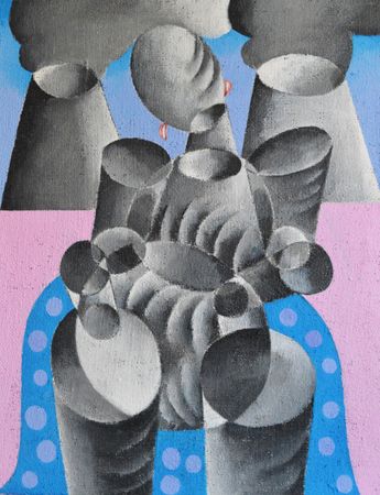 Лиля Ким (Картина, живопись - 
                  70 x 90 см) Конструкция. Цветение