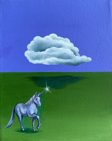 СВЕТ-ЛАНА (Картина, живопись - 
                  20 x 25 см) Озарение