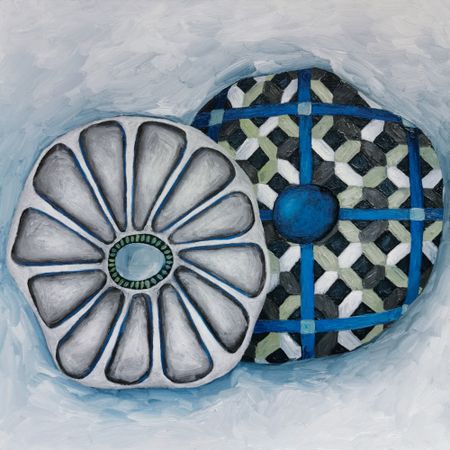 Елена Сорока (Картина, живопись - 
                  40 x 40 см) Prost #12