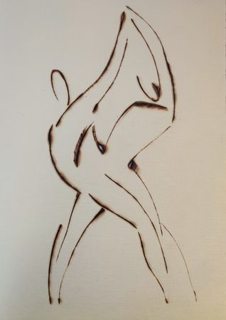 Елизавета Сазонова (Авторская графика - 
                  20 x 30 см) Инь и Янь