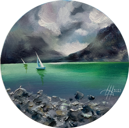 Динара Хёртнагль (Картина, живопись - 
                  20 x 20 см) Skylights