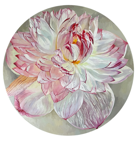Алиса Дьякова (Картина, живопись - 
                  90 x 90 см) Божественный цветок