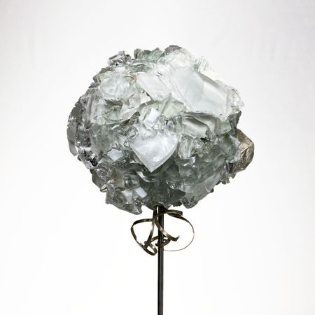 Елена Кириллова (Объект - 
                  14 x 48 см) Одуванчик белый из хрусталя