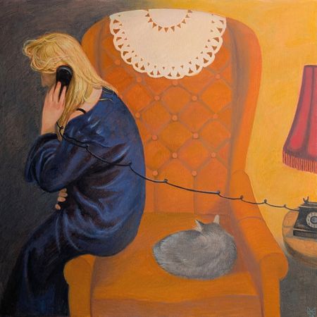 Анастасия Мотина (Картина, живопись - 
                  80 x 80 см) История одного дома