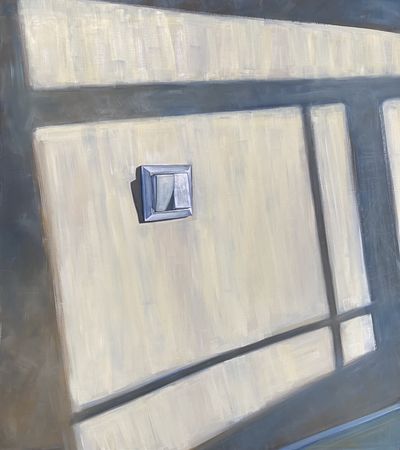 Елена Зима (Картина, живопись - 
                  80 x 90 см) Свет наполовину выключен и наполовину включен