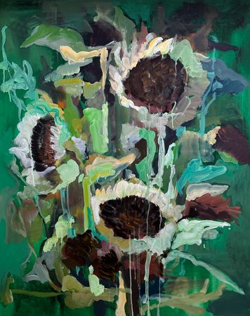 Валерия Зимятова (Картина, живопись - 
                  80 x 100 см) Green summer