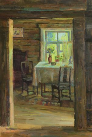 Алина Коршункова (Картина, живопись - 
                  40 x 60 см) Домик няни А.С. Пушкина