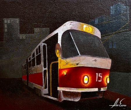 Алан Есенов (Картина, живопись - 
                  65 x 55 см) Депо