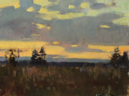 Алина Коршункова (Картина, живопись - 
                  24 x 18 см) Закат