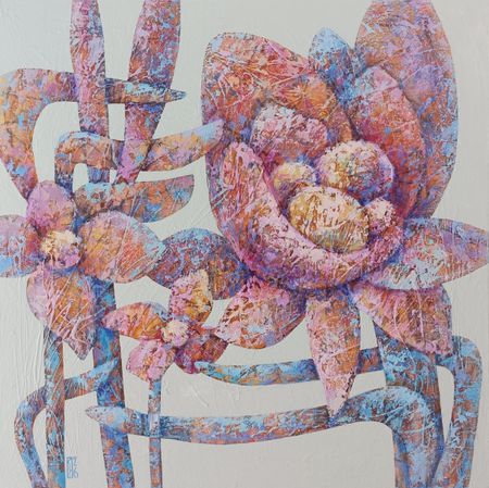 Наталья Порошина (Картина, живопись - 
                  60 x 60 см) Капли солнца