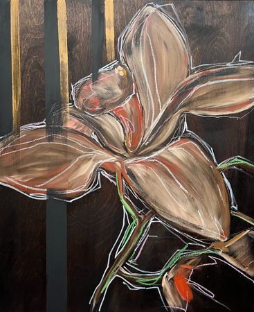 Инна Сумина (Картина, живопись - 
                  50 x 60 см) Страсти по бежевому I