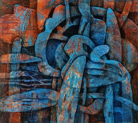 Наталья Порошина (Картина, живопись - 
                  50 x 45 см) На закате 2