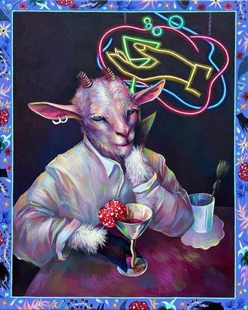 Наталья Липская (Картина, живопись - 
                  40 x 50 см) Ме-ме-ме-е-е... Ме?