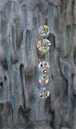 Валентина Ферманчук (Картина, живопись - 
                  30 x 50 см) Гипотетическая форма материи