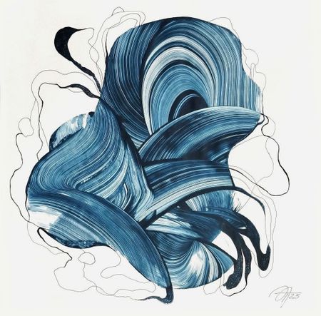 Татьяна Нега (Авторская графика - 
                  42 x 42 см) Из цикла "Проницаемые границы"