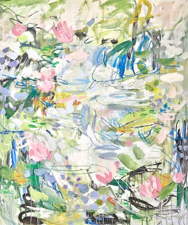 Анна Ганина (Картина, живопись - 
                  100 x 120 см) Lily pond