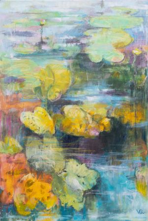 Валентина Гайчук (Картина, живопись - 
                  60 x 90 см) Кувшинки