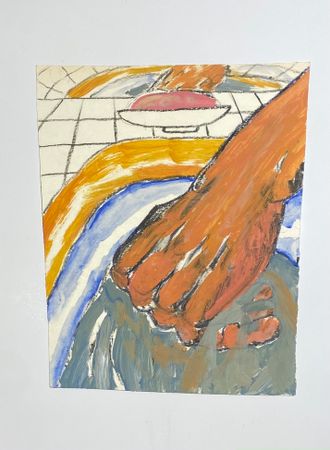 Алиса Гвоздева (Авторская графика - 
                  20 x 23 см) Руки мой