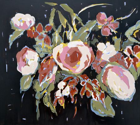 Ольга Змиевец (Картина, живопись - 
                  100 x 100 см) Фрагменты