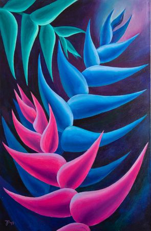 Юлия Пухова (Картина, живопись - 
                  40 x 60 см) Tropical 5