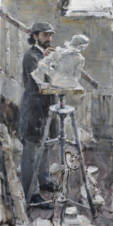 Илья Хахарев (Картина, живопись - 
                  60 x 120 см) Скульптор