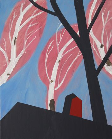 Анна Мельниченко (Картина, живопись - 
                  40 x 50 см) Три березки