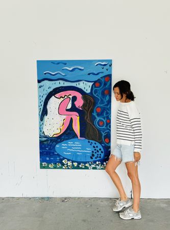 Карина Еганян (Картина, живопись - 
                  100 x 150 см) Яблочек поела